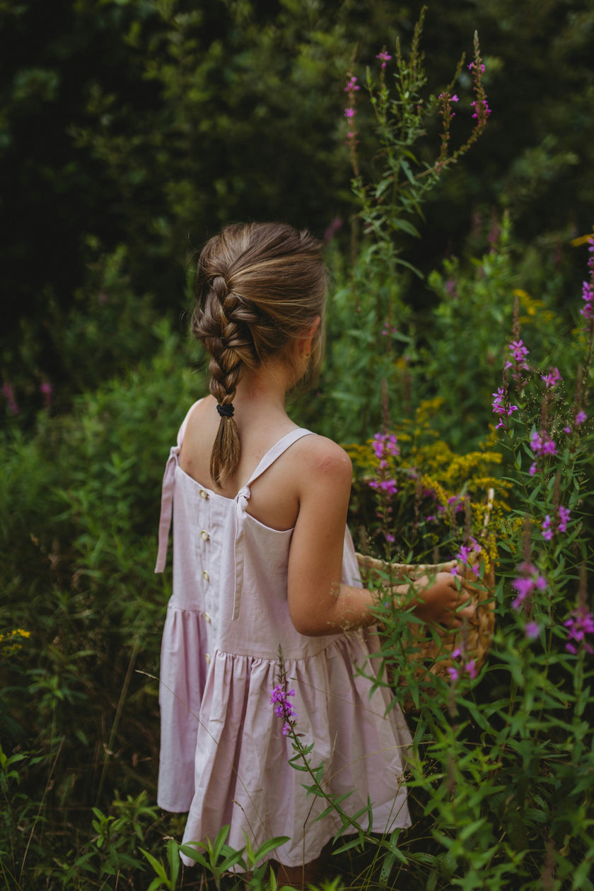 Hikari Pintuck Dress | Soft Pink