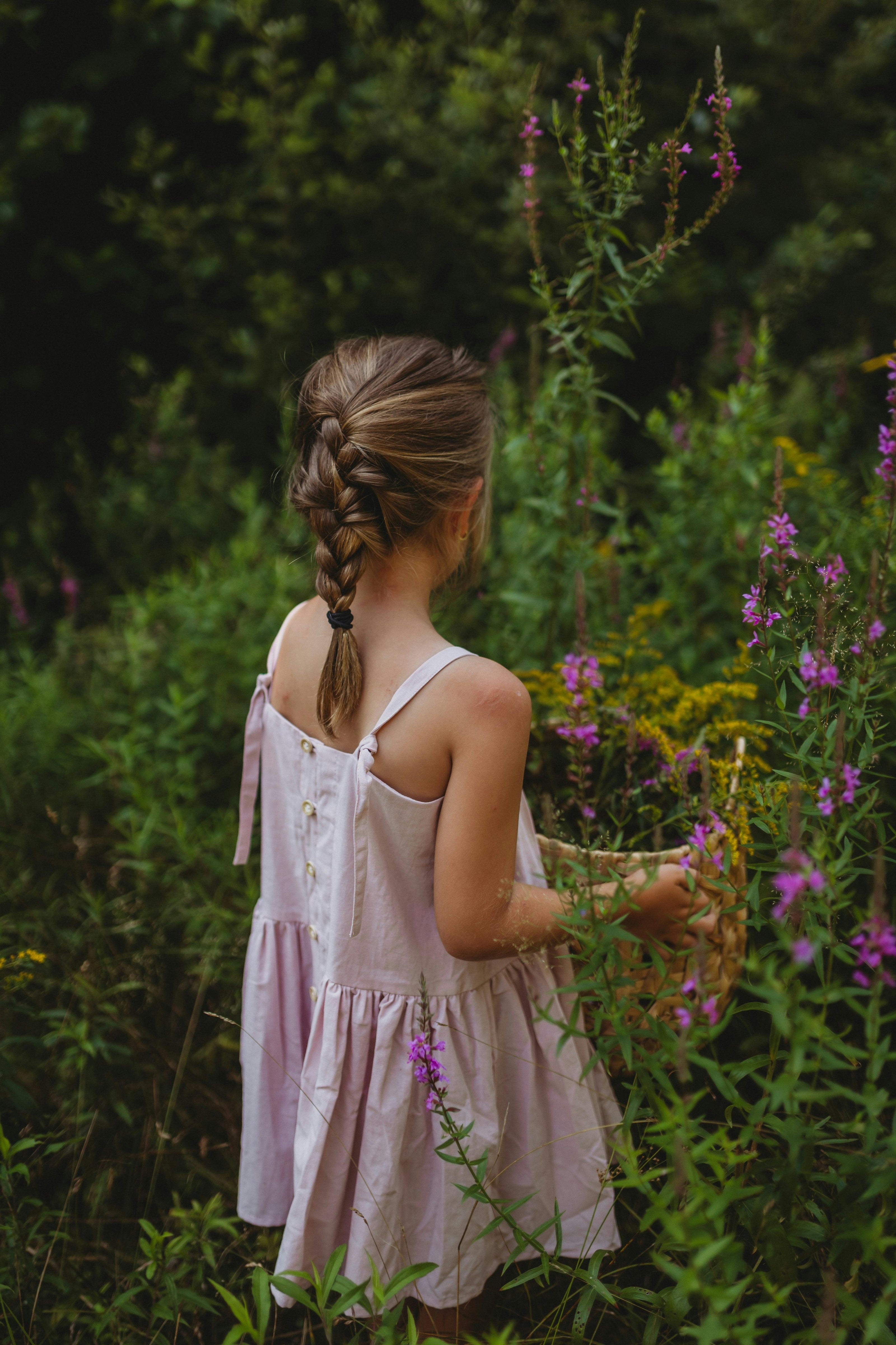 Hikari Pintuck Dress | Soft Pink
