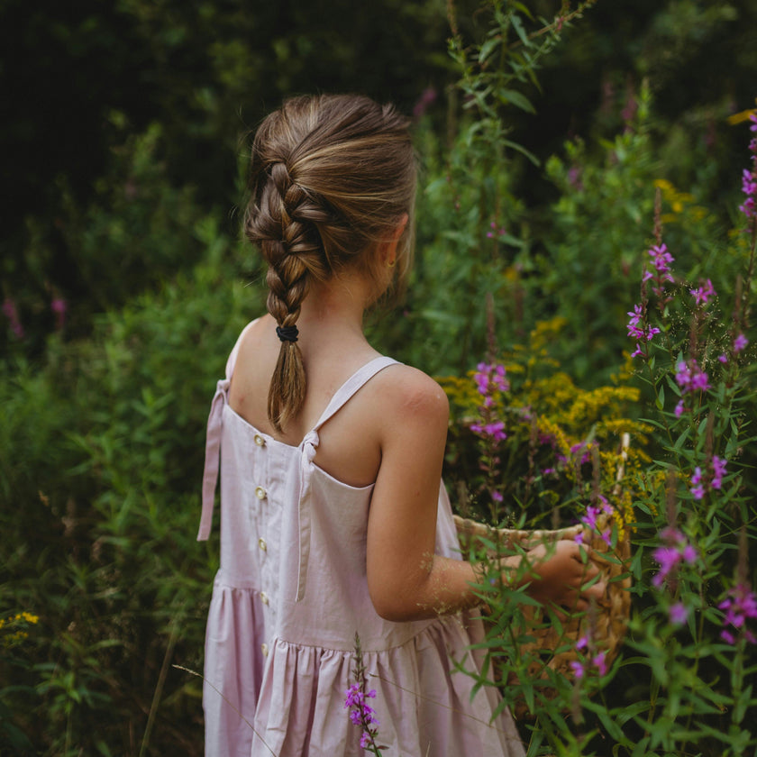 Hikari Pintuck Dress | Soft Pink