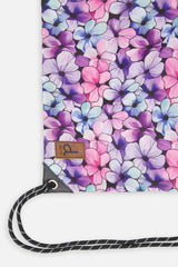 Little Girl Floral Durable Lightweight Drawstring Bag