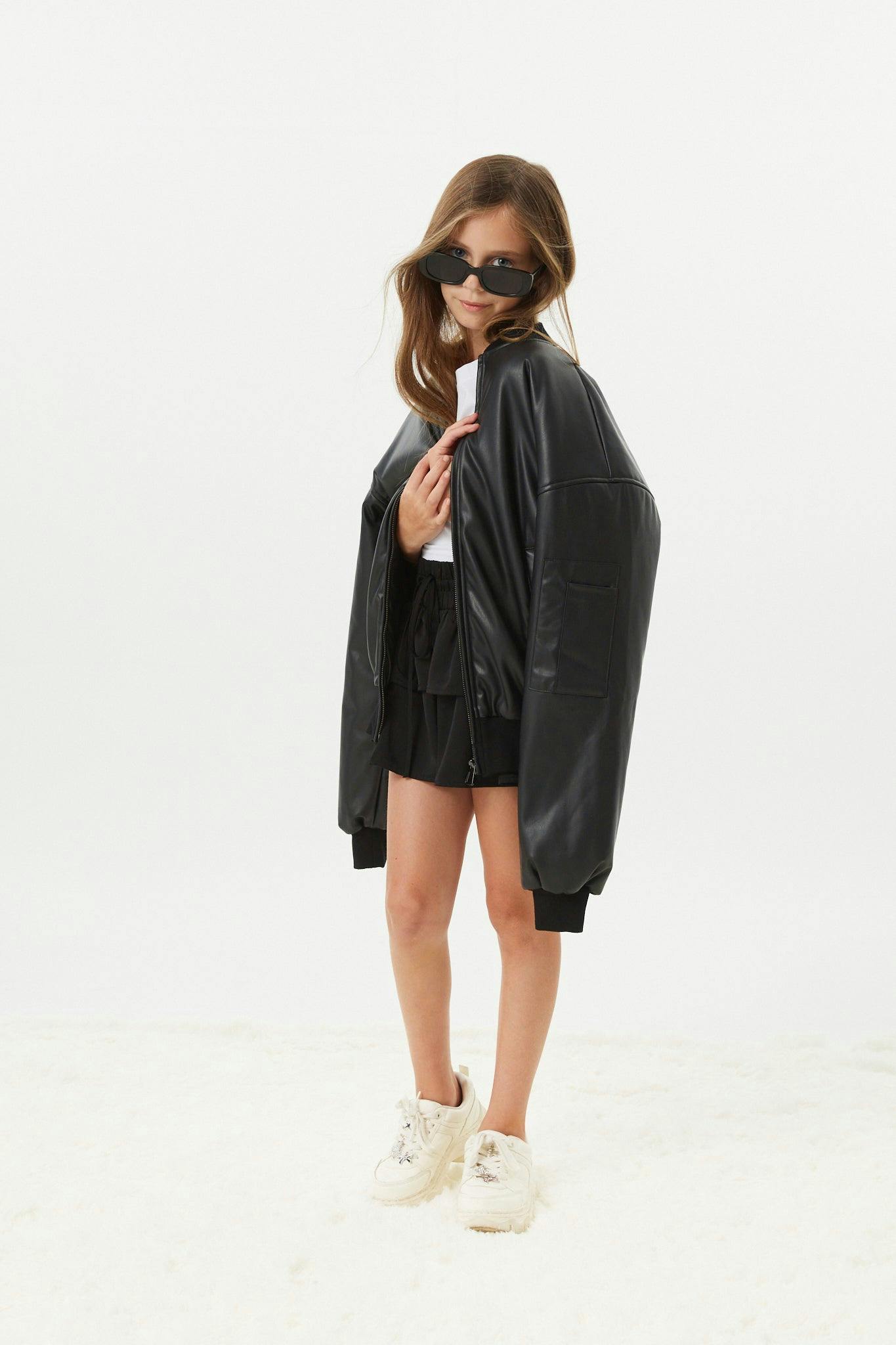 Valley Black Vegan Leather Jacket