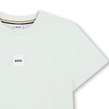 Light Beige Logo Short Sleeve T-Shirt