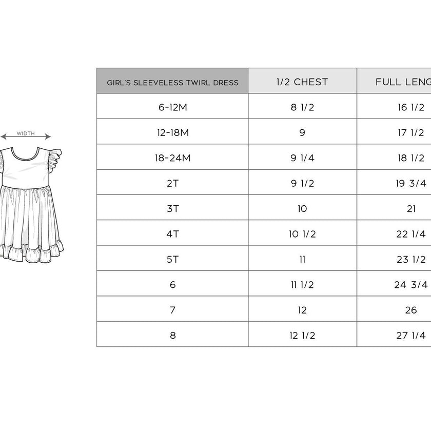 Girl's Sleeveless Twirl Dress