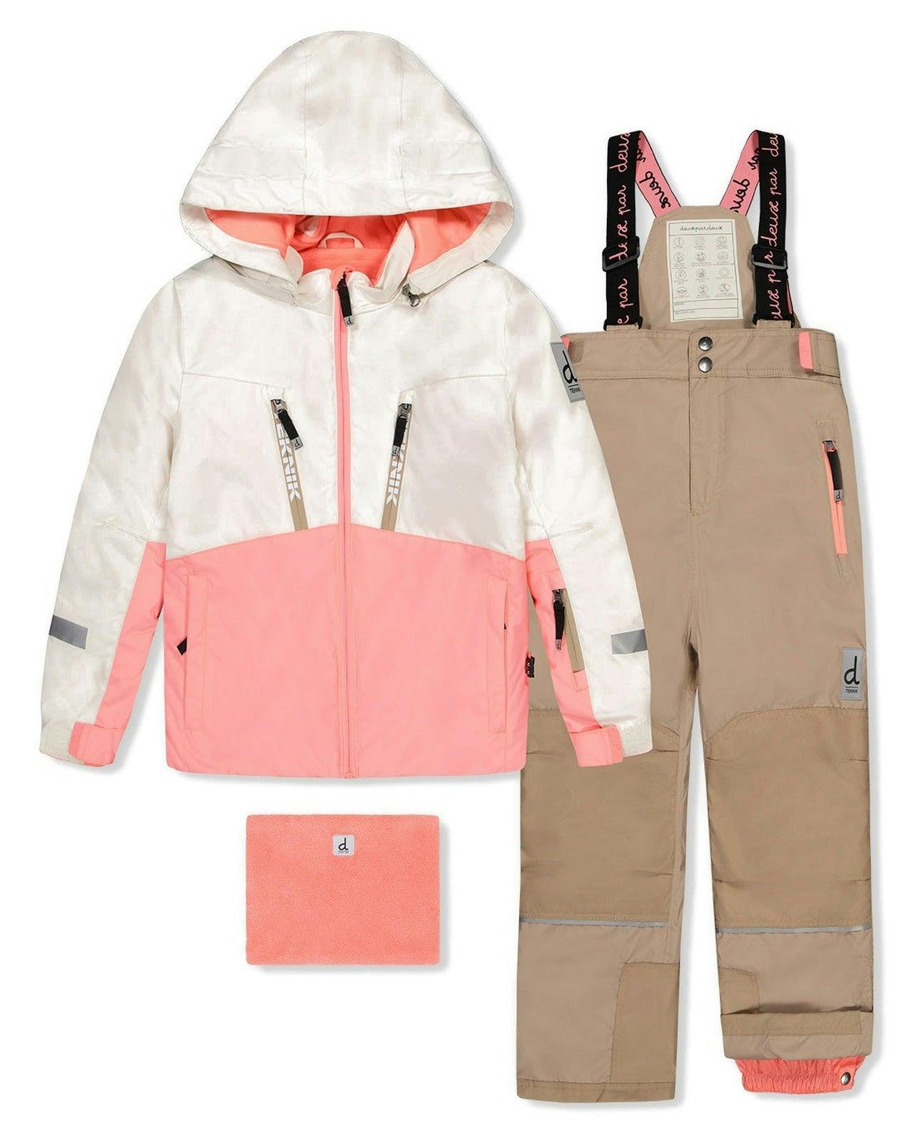 Two Piece Teknik Snowsuit Off-White And Pink