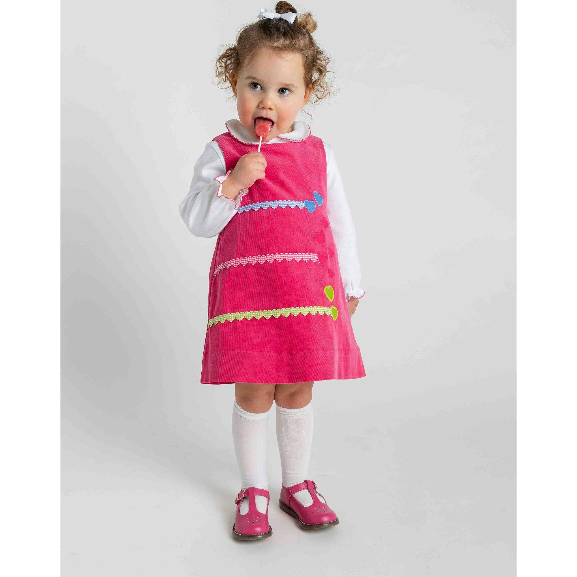 Corduroy Jumper With Hearts