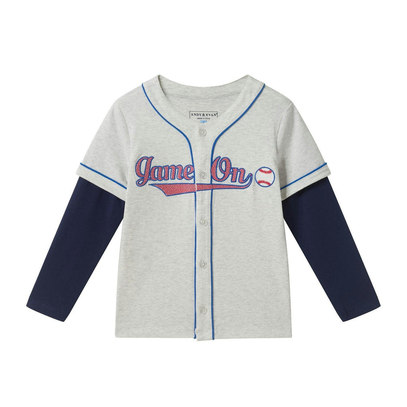 Slub Knit Baseball Jersey | Game On