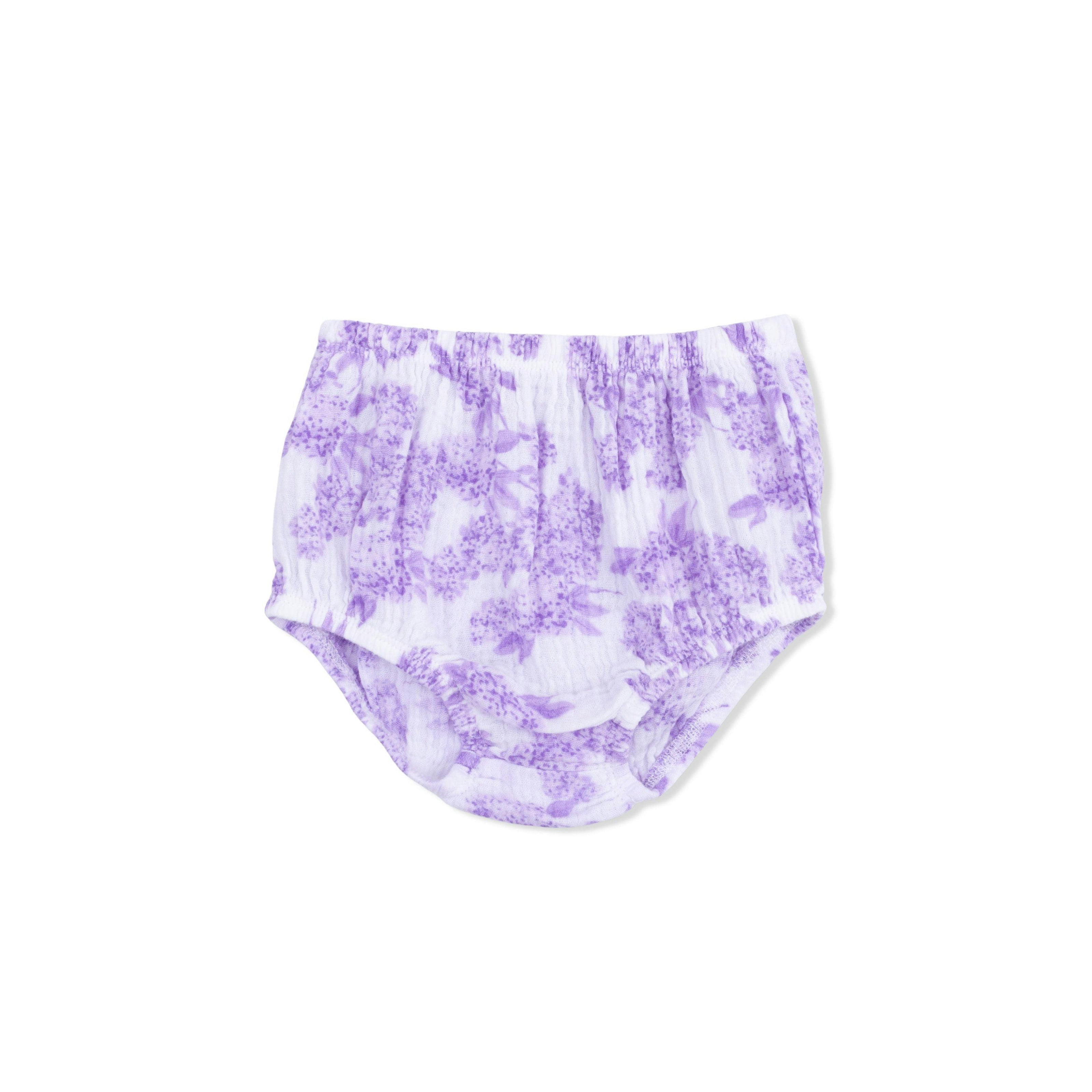 Lilac Floral - Smocked Sundress with Bloomer