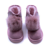 Pink Fur Boots