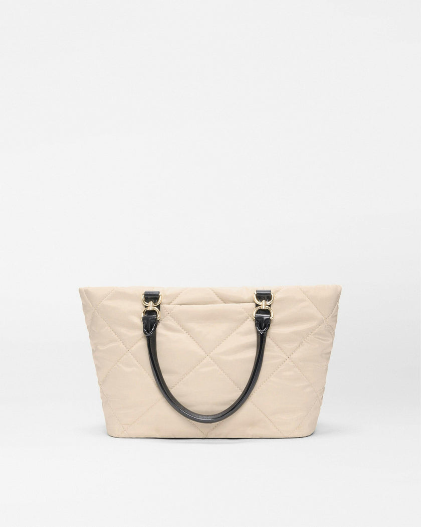 Sand/Black Small Madison E/W Tote