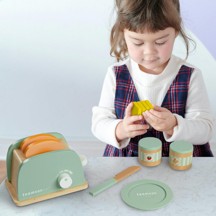 Little Chef Frankfurt Wooden Toaster Play Kitchen Accessories