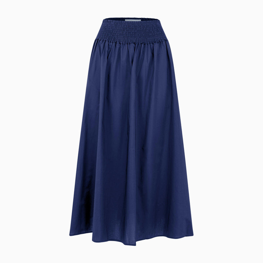 The Delphine Nap Skirt - Navy Cotton