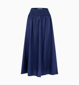 The Delphine Nap Skirt - Navy Cotton