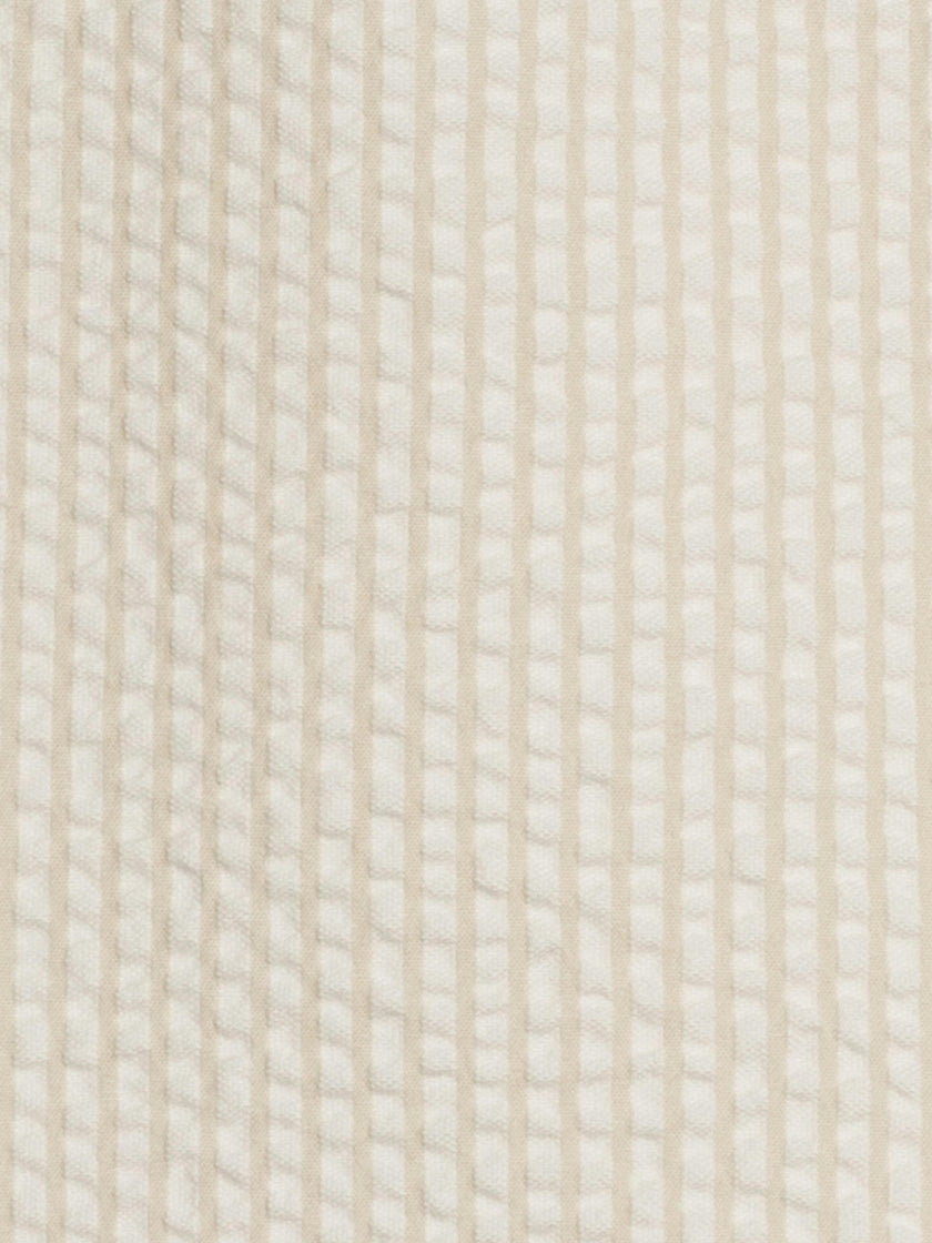 Mato Seersucker Collared Romper - Dune Stripe