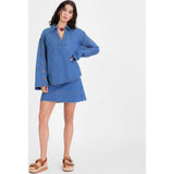 Women's Lally Denim Top, Blue