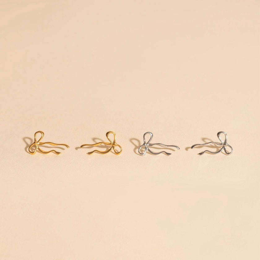 Dainty Bow Stud Earrings