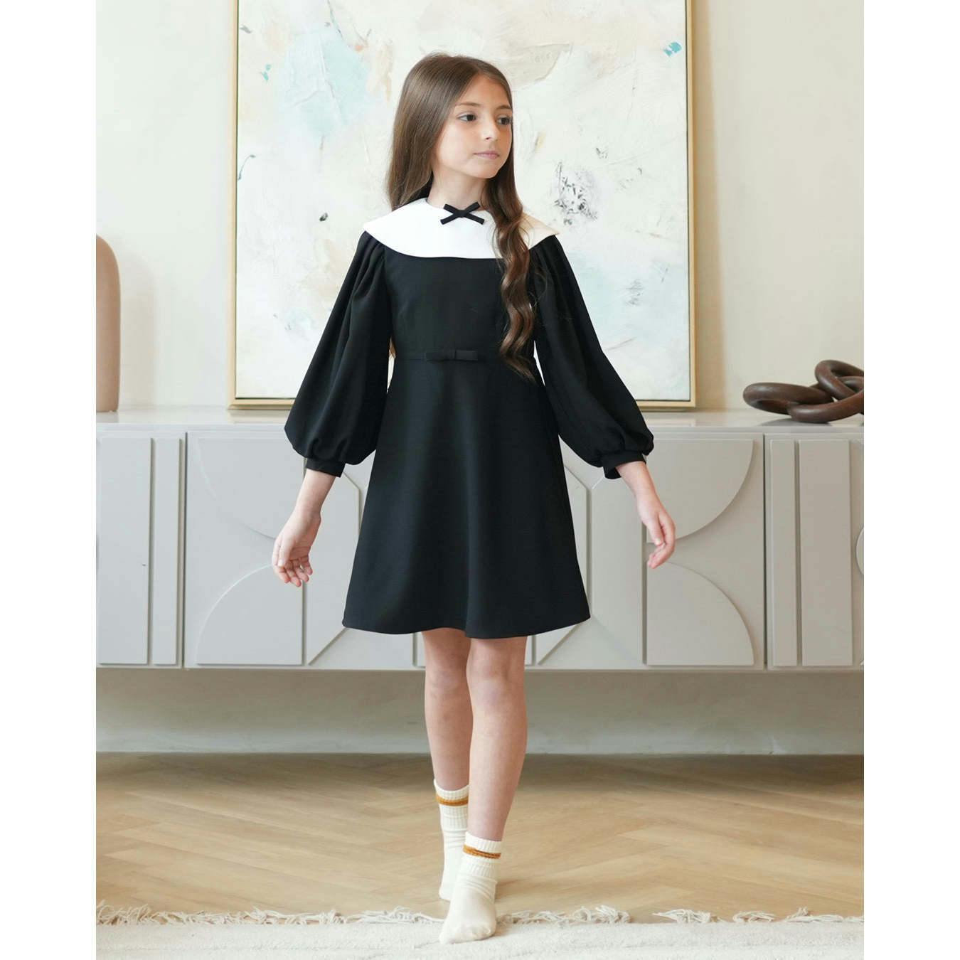Leni dress (black/ivory)