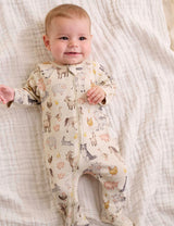 Printed Zip Growsuit Pack Farm Animals Print
