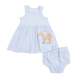 Cute Farm Animals Appliques - Tank Dress with Bloomer