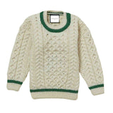 London Days Merino Sweater - Cream & Green