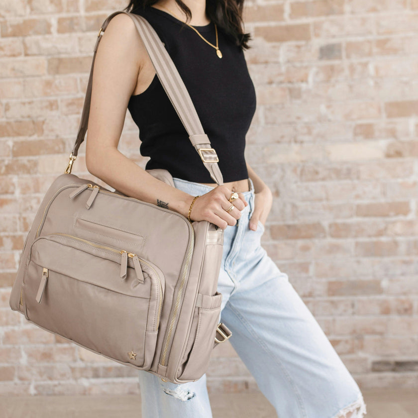 Satchel 14-Compartment Diaper Bag