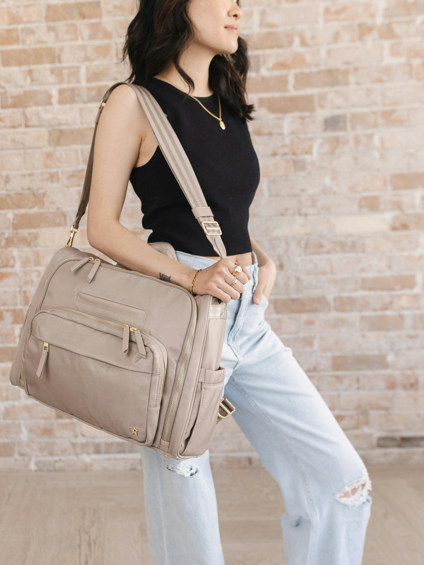 Satchel 14-Compartment Diaper Bag