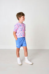 sky blue super short