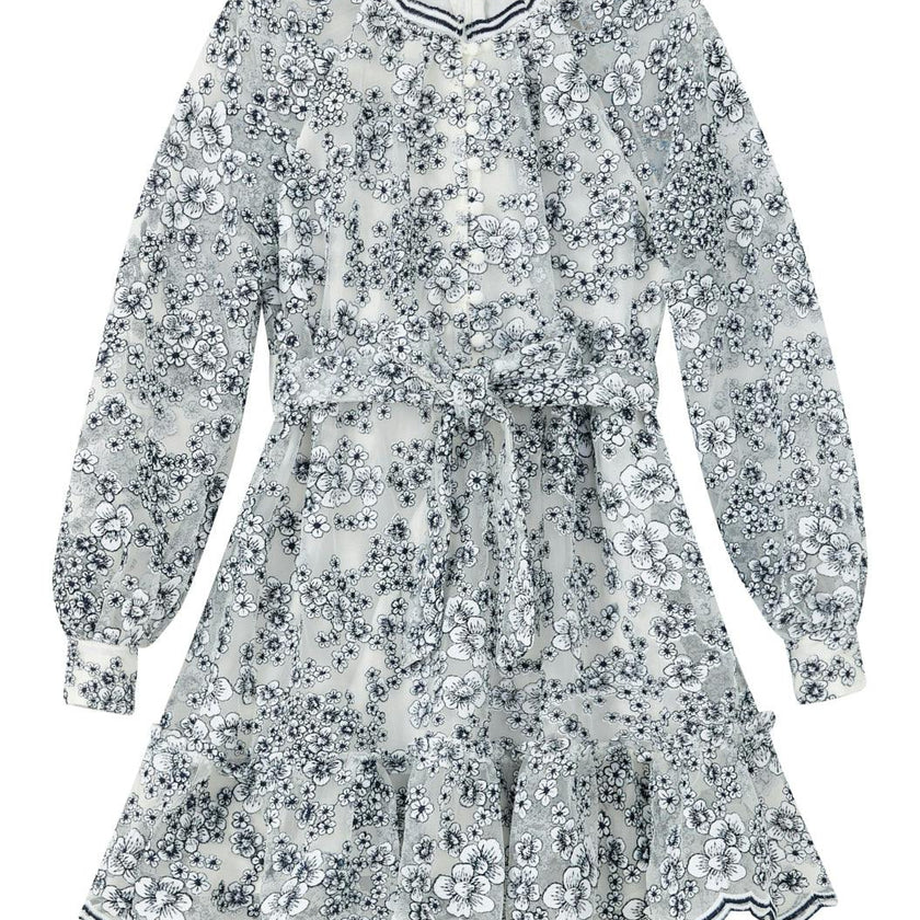 Eliza Embroidered Mini Dress