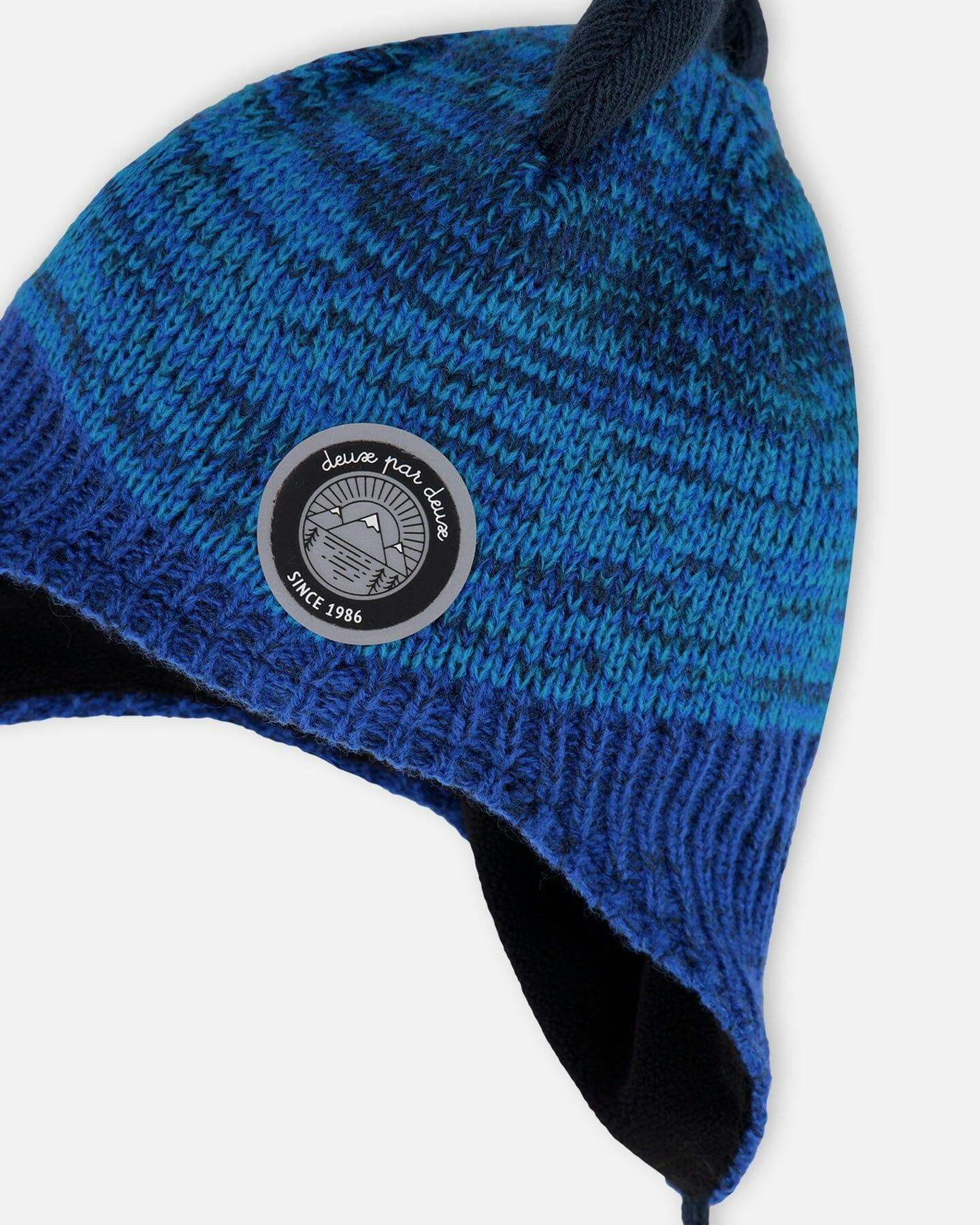 Lined Dino Peruvian Knit Winter Hat with Pompom
