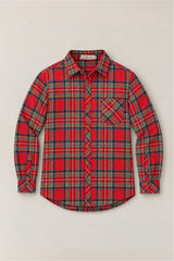 Mens John Shirt in Holiday Plaid