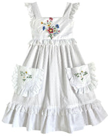 6y Heirloom Handkerchief Dress - Wildflower Bouquet