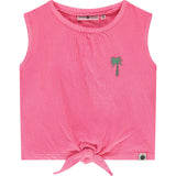Tie Front Textured Top