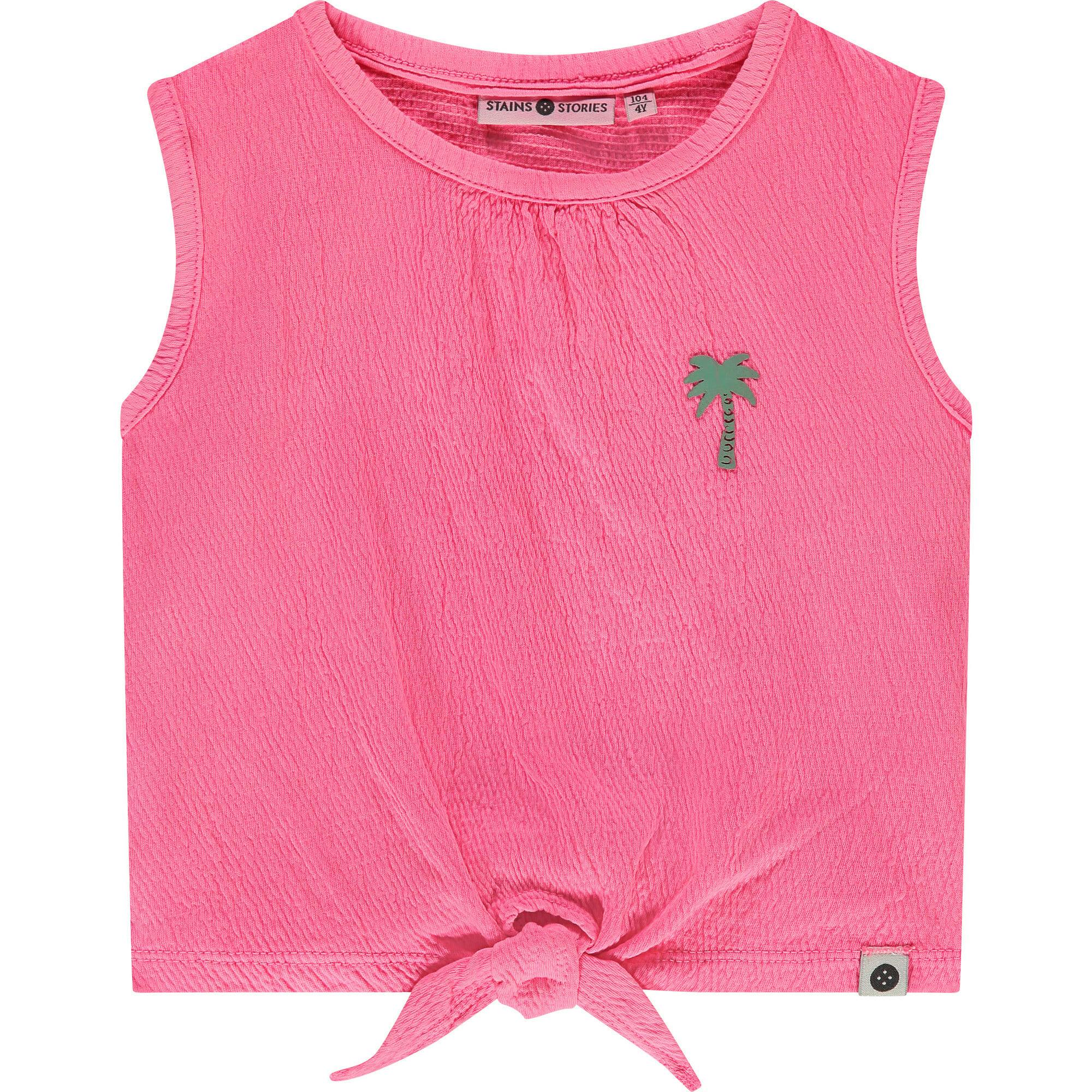 Tie Front Textured Top