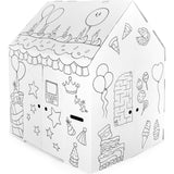 32" x 26.5" x 40.5 Decorate & Personalize Cardboard Playhouse Birthday Edition