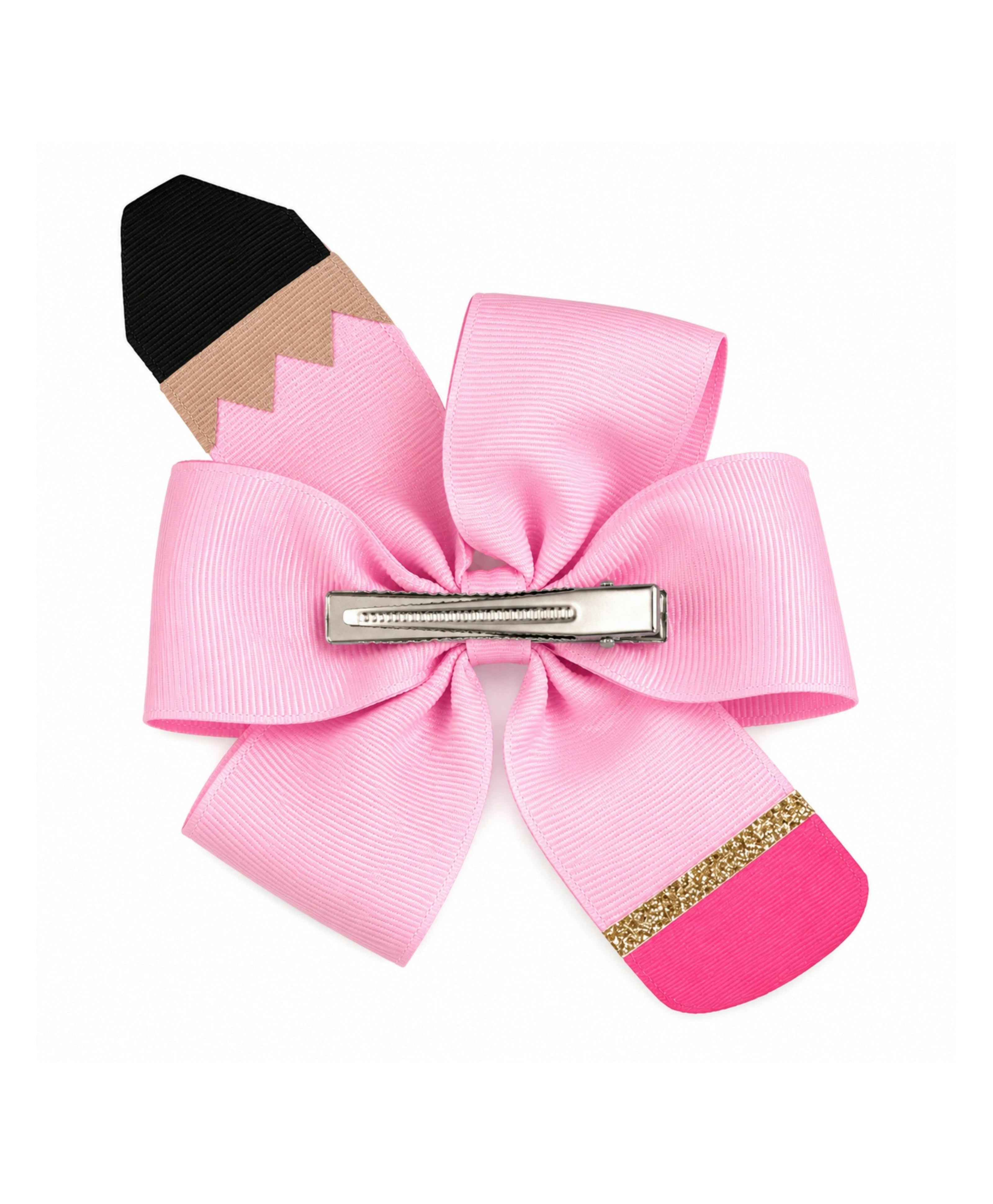 Pencil Back-to-School Hair Bow