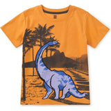 Copacabana Dino Graphic Tee, Orange