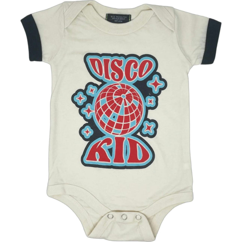 Disco Kid Cream Baby Onesie - Unisex for Boys and Girls