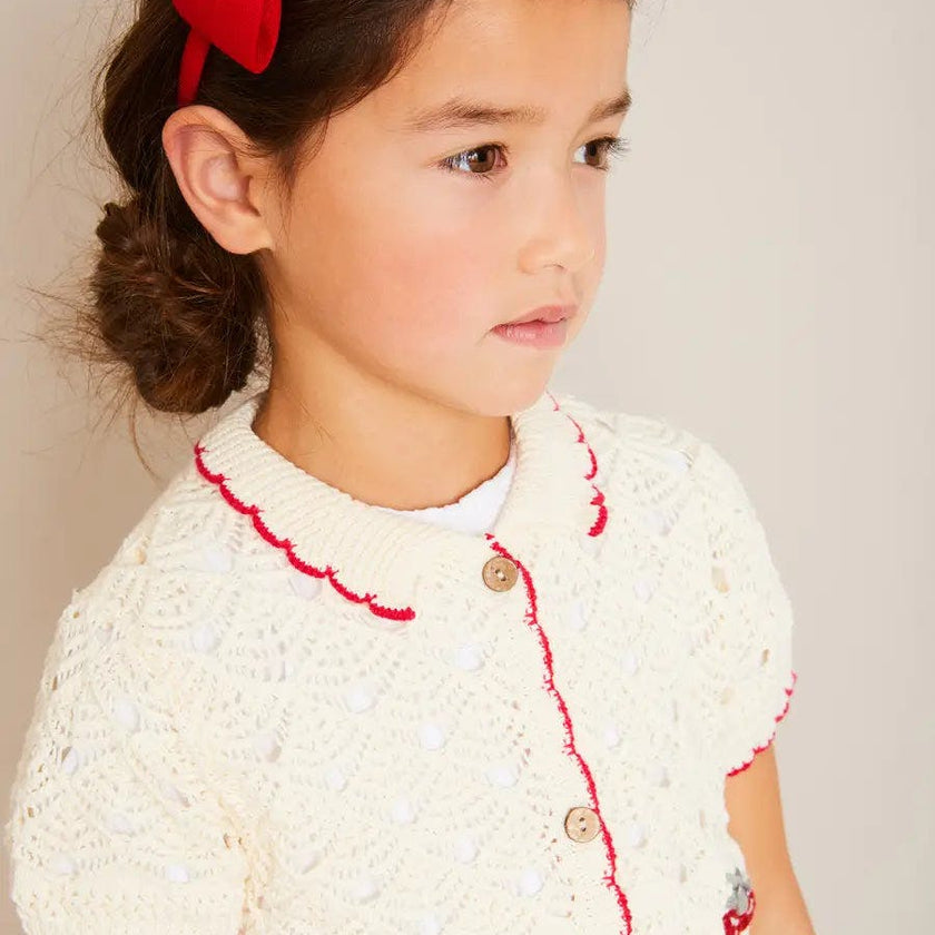 Plain Linen Hairband in Red