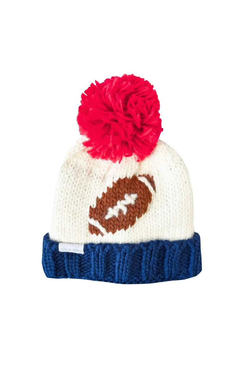 Football Bobble Hat - Baby/Toddler & Kid