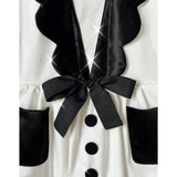 The Drop-Waist Tuxedo Dress, Black