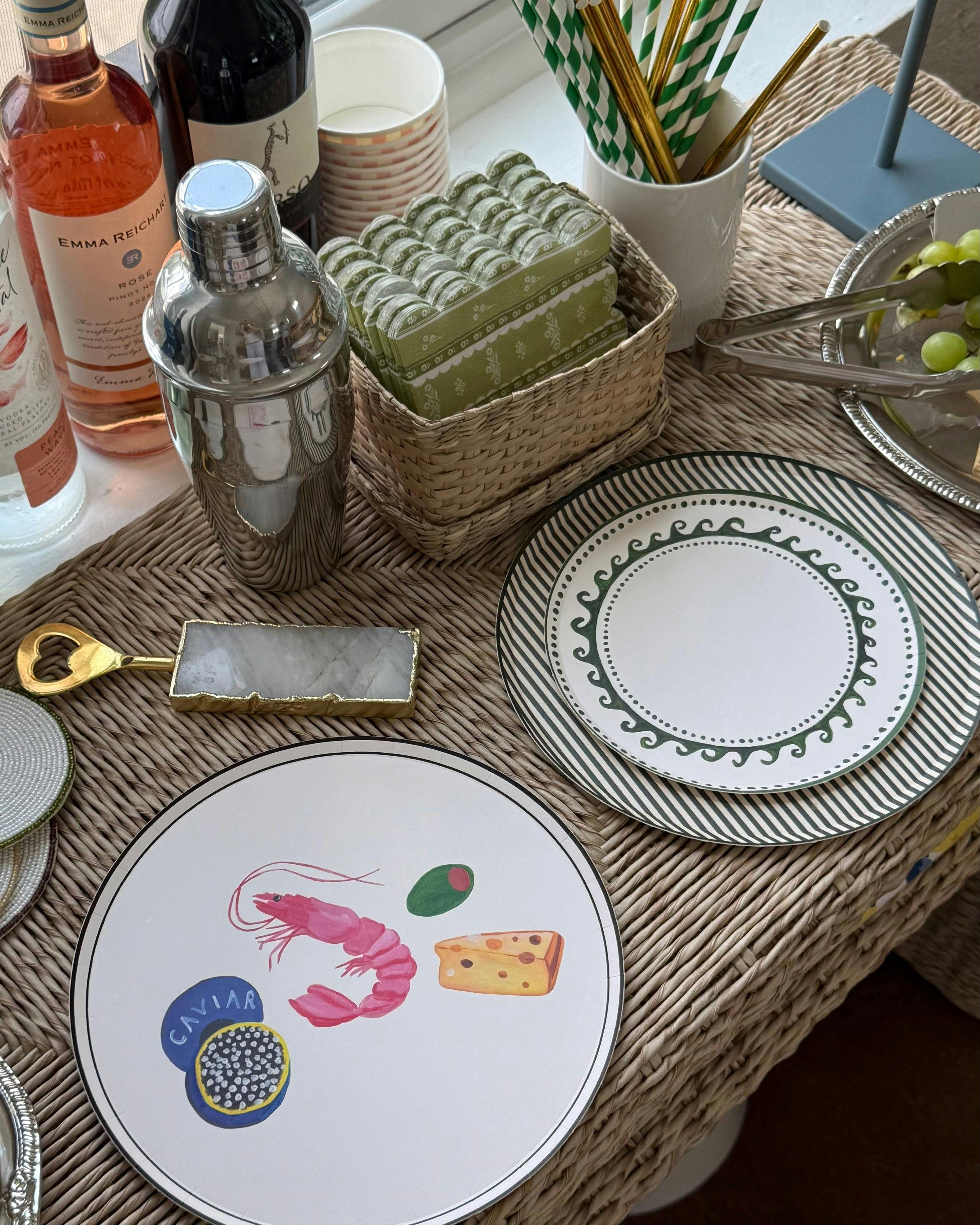 Girl Dinner Appetizer Plate Set - Multi