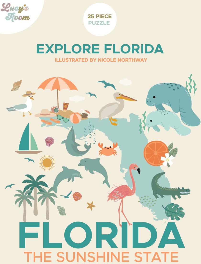 Lucy's Room Explore Florida Puzzle – Educational Kids Puzzle