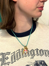 SUMMER CORD FISH CHARM NECKLACE