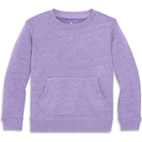 Kids cozy fleece crewneck sweatshirt