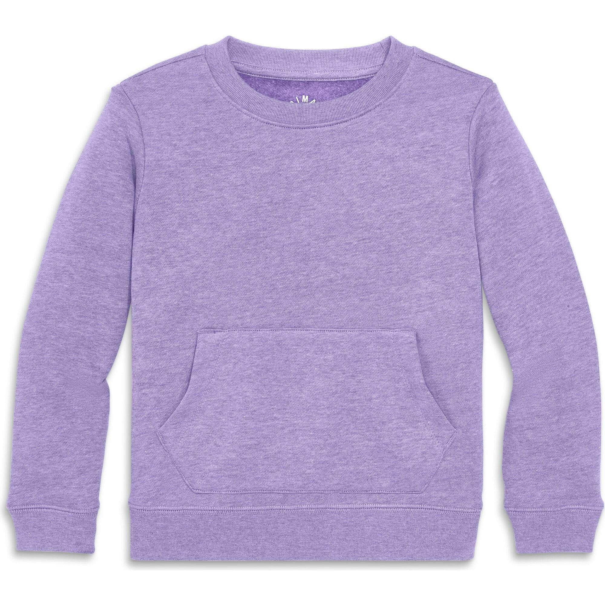 Kids cozy fleece crewneck sweatshirt