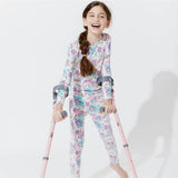 Comic Purple Bamboo Kids Pajamas