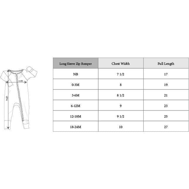 Boy's Long Sleeve Zip Romper