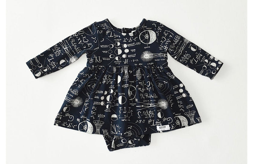 Long Sleeve Bubble Romper In STEM