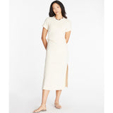 Women's Short Sleeve Aurora Dress, Cream