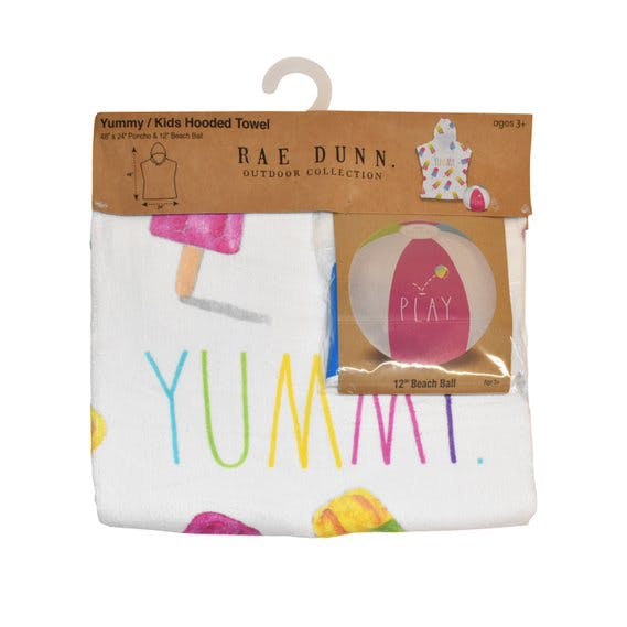 Kids Poncho and Beach Ball Combo