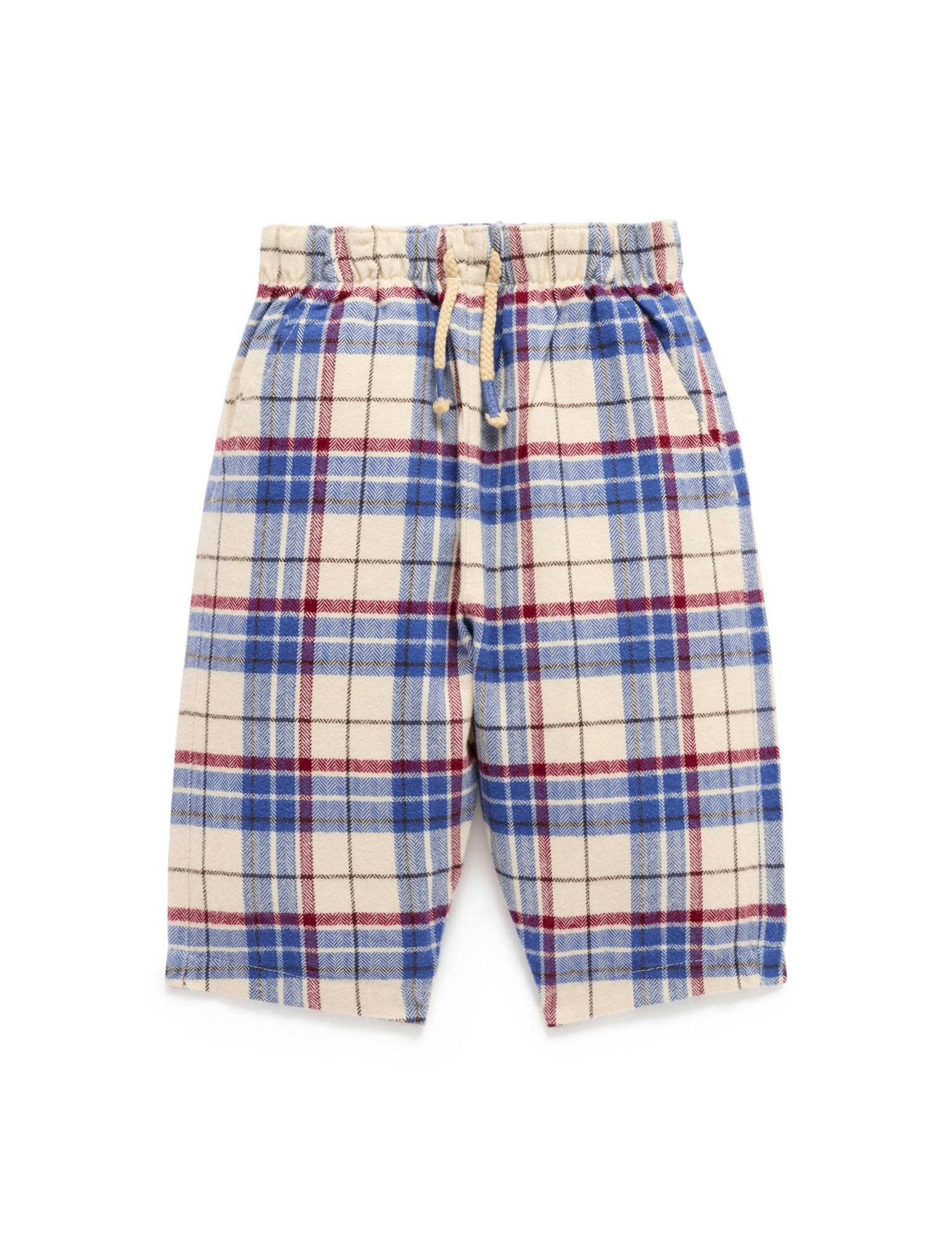 Slouchy Check Pants Woodland Check